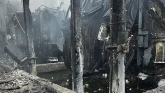 Разрушения после российских атак. Fot. Facebook/Група ДТЕК