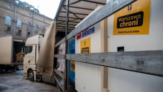 Генератори з Варшави для Києва. Fot. Facebook / Віталій Кличко