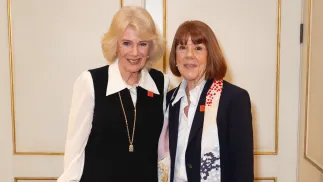 Królowa Kamila i Gisele Pelicot, fot. X/@RoyalFamily