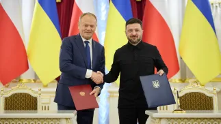 Дональд Туск и Владимир Зеленский. Fot. X@ZelenskyyUa