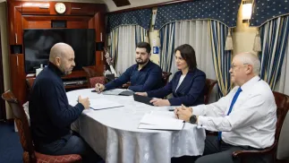 Александру Мунтяну (крайний справа). Fot. X/AlexMunteanuMD