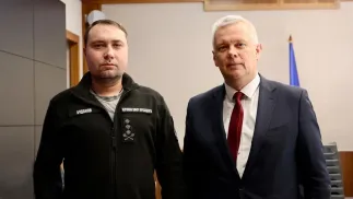 Кирило Буданов і Томаш Сємоняк. Fot. X @TomaszSiemoniak