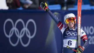 Breezy Johnson. Fot. EPA/JEAN-CHRISTOPHE BOTT