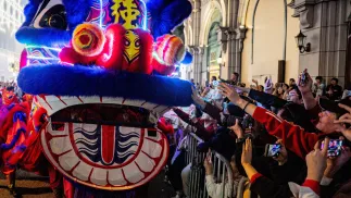 Inauguracja Roku Ognistego Konia w Chinach. Fot. PAP/EPA/LEUNG MAN HEI 