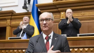 Włodzimierz Czarzasty. Fot. EPA/ANDRII NESTERENKO