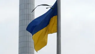Flaga Ukrainy. Fot. PAP/EPA