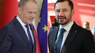 Premier Donald Tusk i prezydent Krakowa Aleksander Miszalski. Fot. PAP/Tomasz Gzell/Art Service