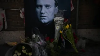 Вшанування пам'яті Алєксєя Навального. Фотоілюстрація. Fot. PAP/Abaca/Burak Akbulut / Anadolu