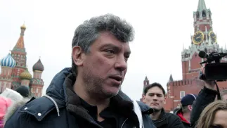 Borys Niemcow. Fot. PAP/EPA/MAXIM SHIPENKOV