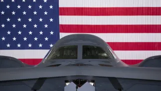 Bombowiec B-2 (zdjęcie ilustracyjne). Fot. EPA/MICHAEL REYNOLDS 