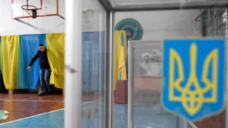 Виборча дільниця в Мостиськах. Фотоархів. Fot. PAP/Darek Delmanowicz