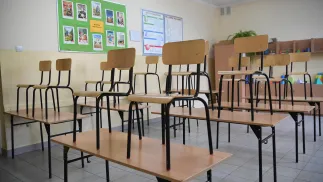Pusta klasa Fot. PAP/Darek Delmanowicz