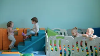 Dzieci w żłobku Fot. PAP/Mateusz Marek