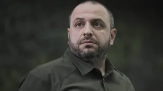 Ukraiński negocjator, sekretarz Rady Bezpieczeństwa Narodowego i Obrony Rustem UmierowFot. PAP/EPA/OLEG PETRASYUK