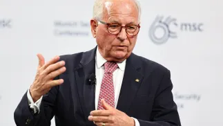 Вольфганг Ішингер. Fot. PAP/EPA/ANNA SZILAGYI