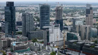 Panorama centrum Warszawy Fot. PAP/Leszek Szymański