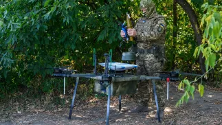 Оператор дрона. Фотоархив. Fot. PAP/Vladyslav Musiienko