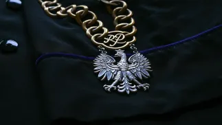  Łańcuch sędziowski w Sądzie. Zdj. Ilustracyjne. Fot. PAP/Darek Delmanowicz