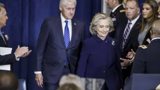 Bill Clinton, Hillary Clinton. Fot. PAP/ EPA/SHAWN THEW 