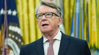 Peter Mandelson, fot. PAP/EPA/UPI POOL/BONNIE CASH / POOL