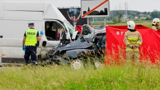 Miejsce śmiertelnego wypadku, zdjęcie ilustracyjne, fot. PAP/Tomasz Wojtasik