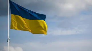 Прапор України. Fot. PAP/Darek Delmanowicz 