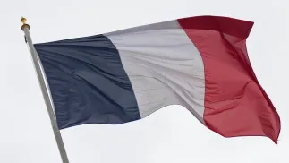 Прапор Франції. Фотоілюстрація. Fot. PAP/EPA/Mohammed Badra