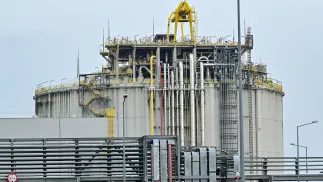 Terminal LNG w Świnoujściu. Fot. PAP/Marcin Bielecki