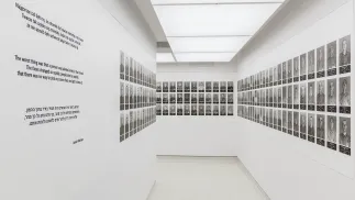 Prezentacja pierwszej z trzech części nowej wystawy głównej „Auschwitz – doświadczenia więźniów obozu” w Muzeum Auschwitz w Oświęcimiu. Fot. PAP/Art Service