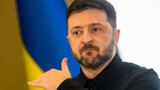 Президент Украины Владимир Зеленский. Fot. PAP/Vladyslav Musiienko