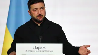 Wołodymyr Zełenski. Fot. PAP/EPA/LUDOVIC MARIN