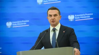 Rzecznik rządu Adam Szłapka, fot. PAP/Marcin Obara