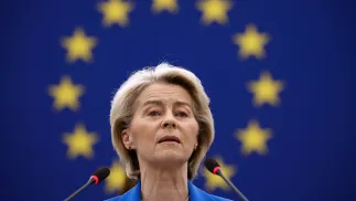 Ursula Von der Leyen. Fot. EPA/YOAN VALAT