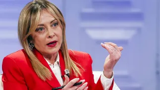 Giorgia Meloni. Fot. EPA/ANGELO CARCONI