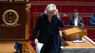 Marine Le Pen, fot. PAP/EPA/CHRISTOPHE PETIT TESSON