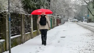 Marznące opady. Fot. PAP/Marcin Bielecki