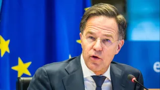Sekretarz generalny NATO Mark Rutte. Fot. PAP/Wiktor Dąbkowski