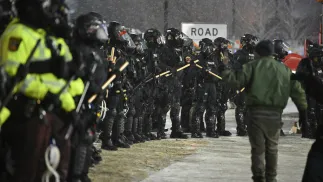 Агенты ICE в США. Fot. PAP/EPA/Craig Lassig