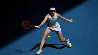 Jelena Rybakina. Fot. PAP/EPA/JAMES ROSS