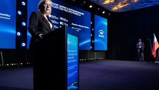 Szefowa MKiŚ Paulina Hennig-Kloska. Fot. PAP/	Wojtek Jargiło