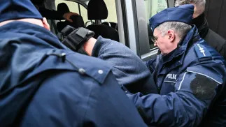 B. funkcjonariusz SOP Piotr K. Fot. PAP/Piotr Kowala 