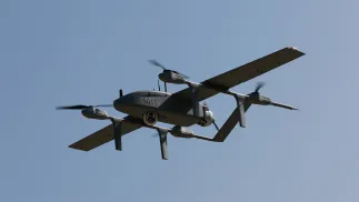 Dron. Zdjęcie ilustracyjne. Fot. PAP/EPA/RITCHIE B. TONGO