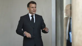 Еммануель Макрон. Fot. PAP/EPA/YOAN VALAT 