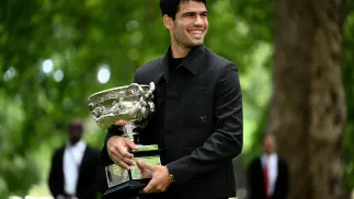 Carlos Alcaraz. Fot. EPA/JOEL CARRETT