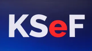 Logo Krajowego Systemu e-Faktur. Fot. PAP/Paweł Supernak