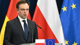 Minister finansów i gospodarki Andrzej Domański. Fot. PAP/Radek Pietruszka