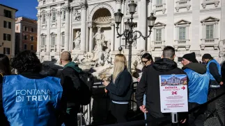 Fontanna di Trevi w Rzymie. Fot. PAP/EPA/ALESSANDRO DI MEO 