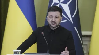 Wołodymyr Zełenski. Fot. EPA/STRINGER