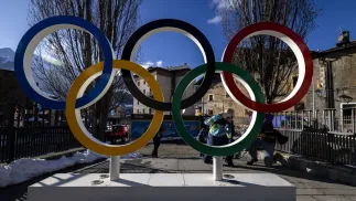 Koła olimpijskie, zdjęcie ilustracyjne, fot. PAP/EPA/KEYSTONE/MICHAEL BUHOLZER