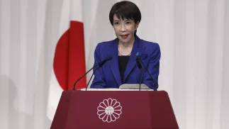 Sanae Takaichi. Fot. PAP/EPA/FRANCK ROBICHON